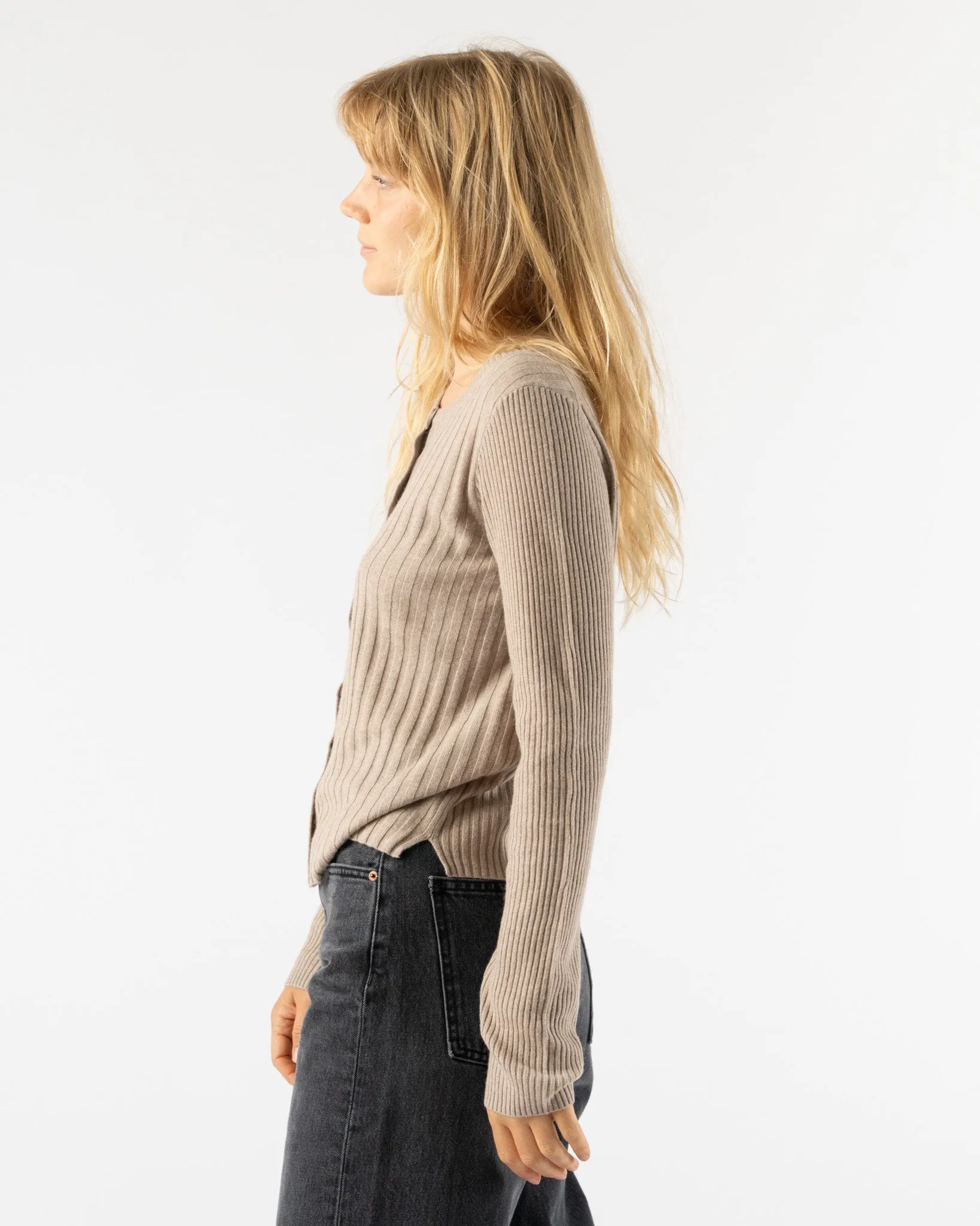 Alex Mill Kristin Ribbed Sweater in Pumice