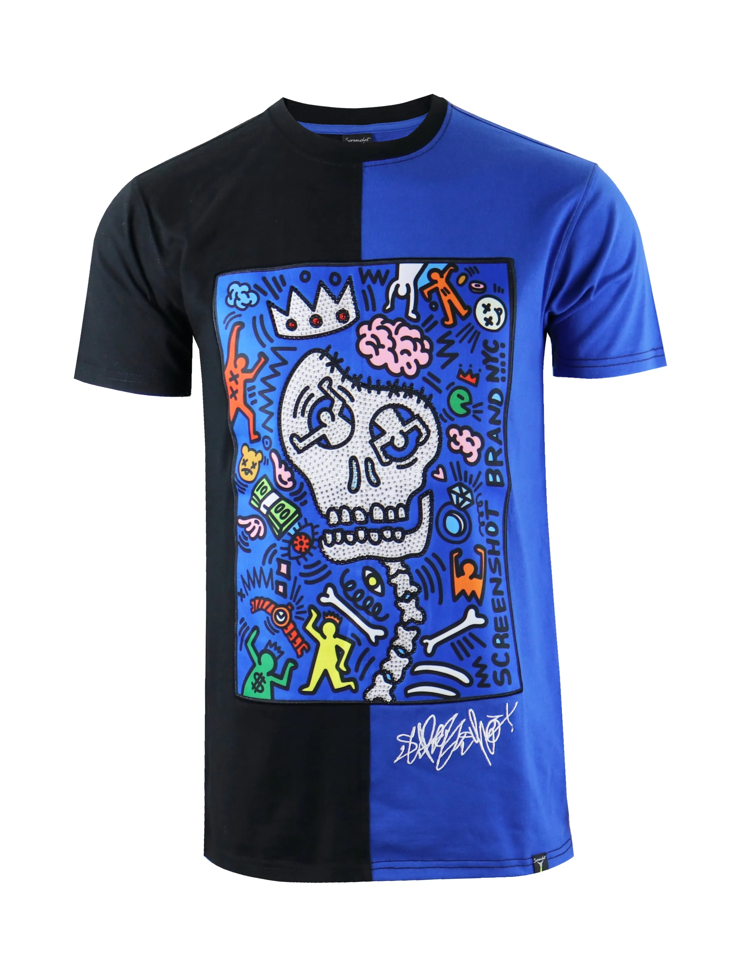 ART SKULL-S11201 (BLACK/ROYAL)