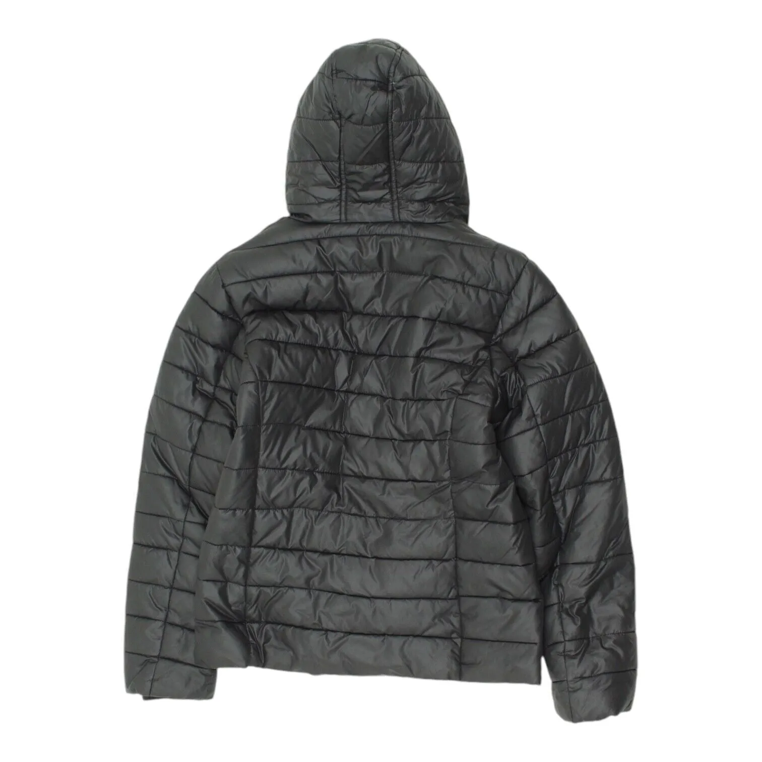 Diesel Womens Black Full Zip Hooded Puffer Jacket | Designer Padded Coat VTG