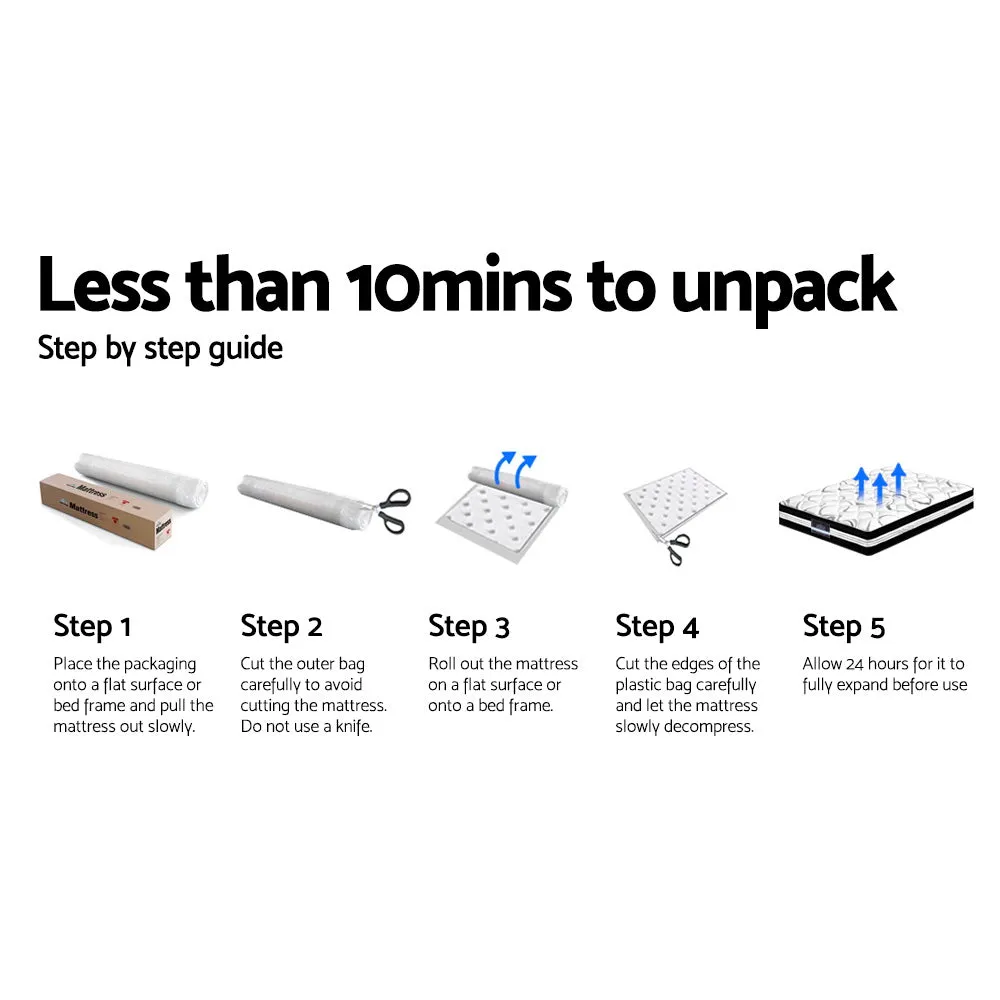 Donegal Euro Top Cool Gel Pocket Spring Mattress 34cm Thick - Queen