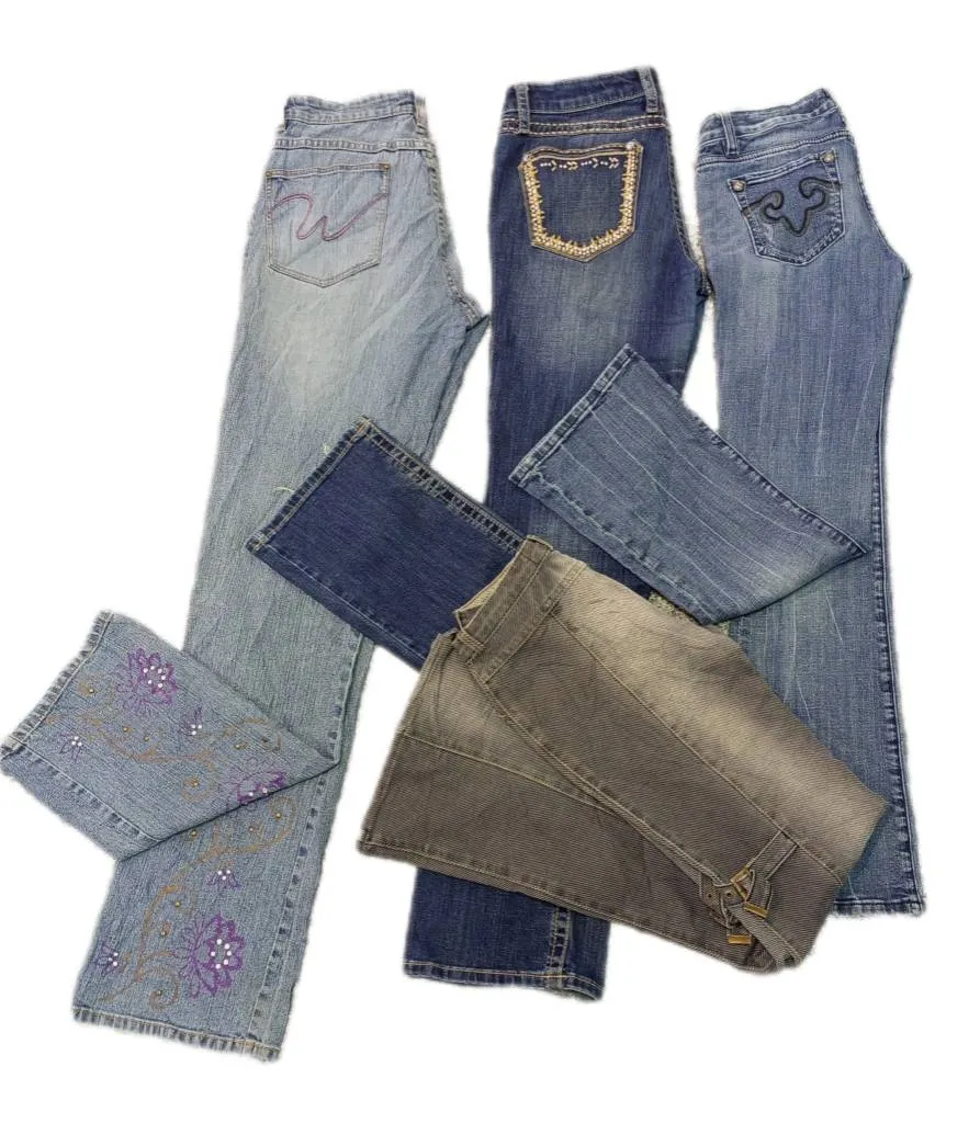 Italian Bale y2k Flared jeans , (RX-018)
