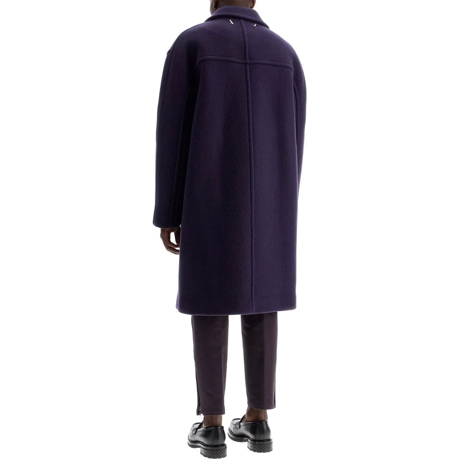 Lanvin double-breasted heavy wool coat