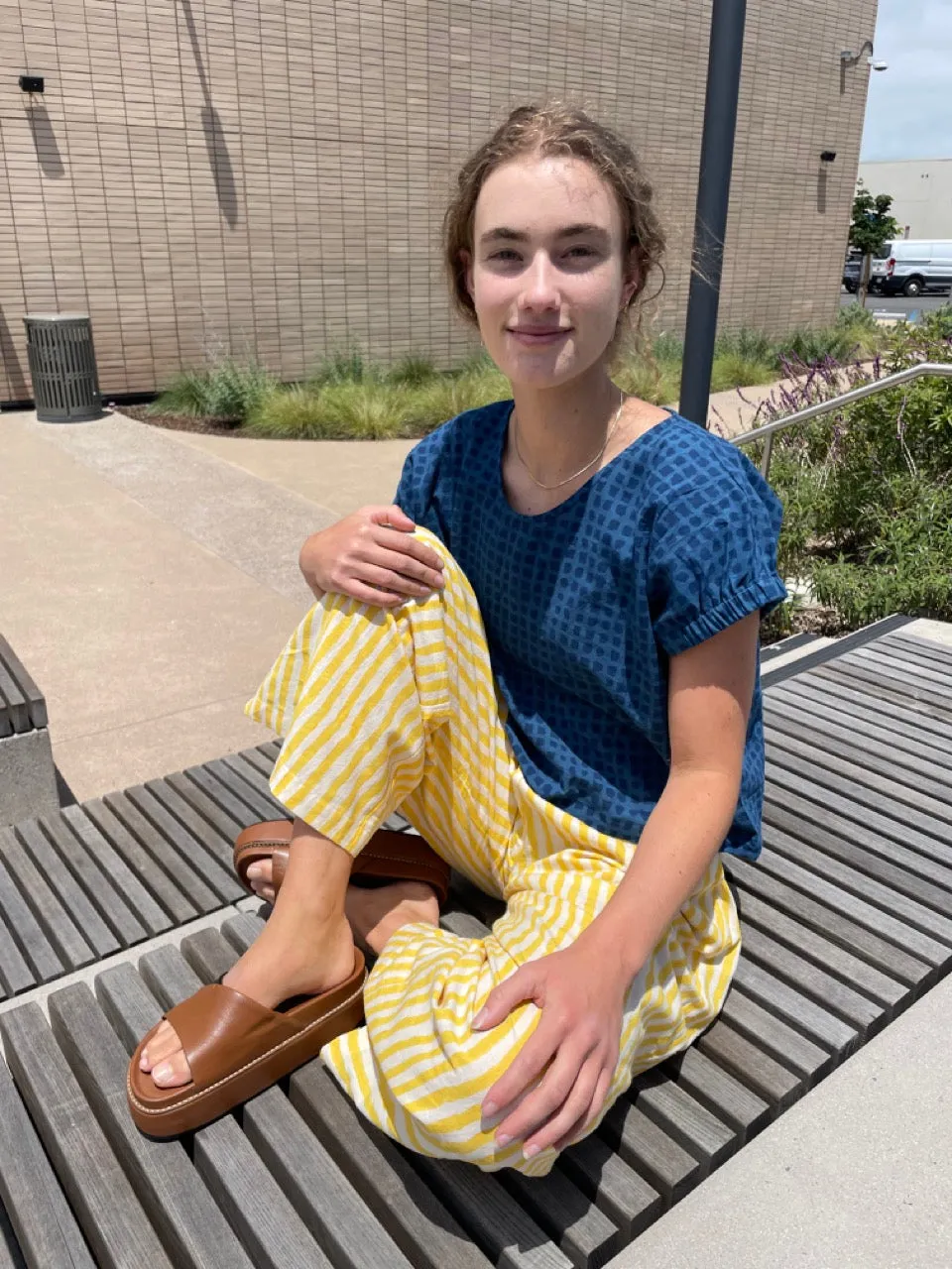 Omar Yellow Rayé Pants (XS-XXL)