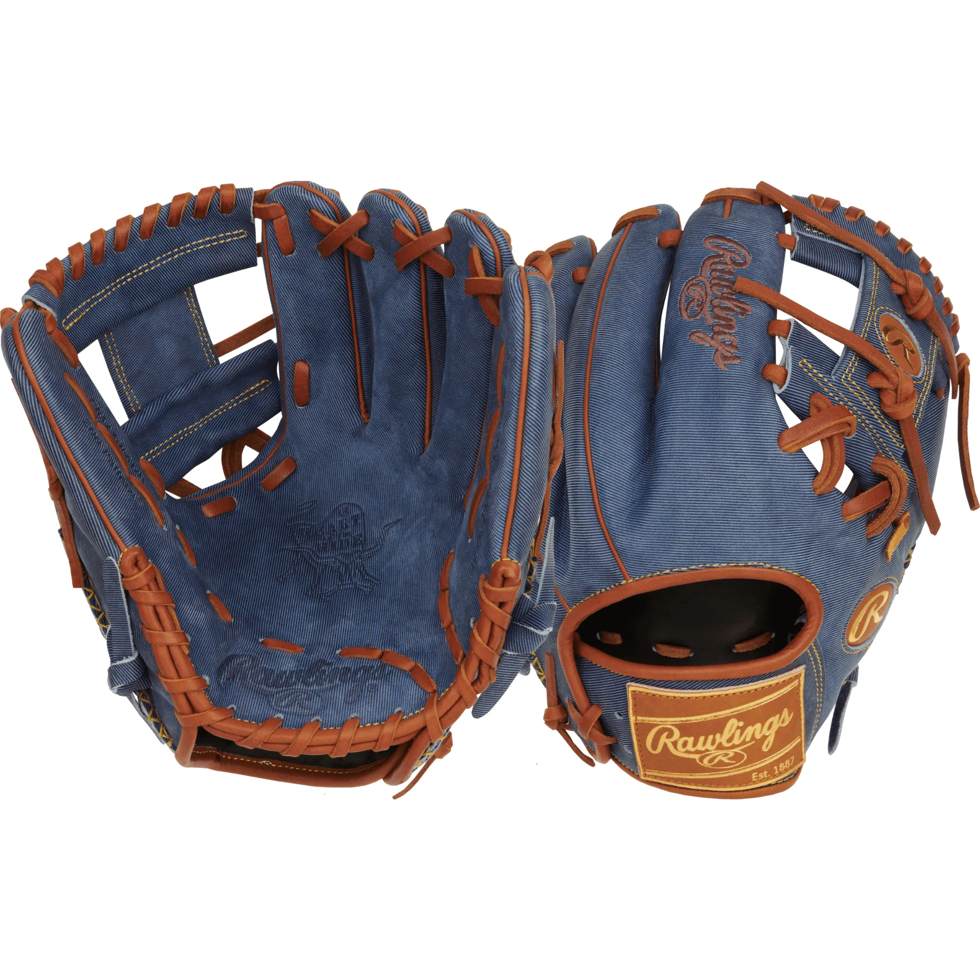 Rawlings Heart of the Hide Pro Label Denim Edition Infield Glove 11.5" RHT