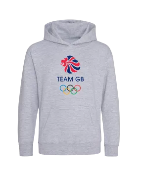 Team GB Icon Kid's Heather Grey Hoodie