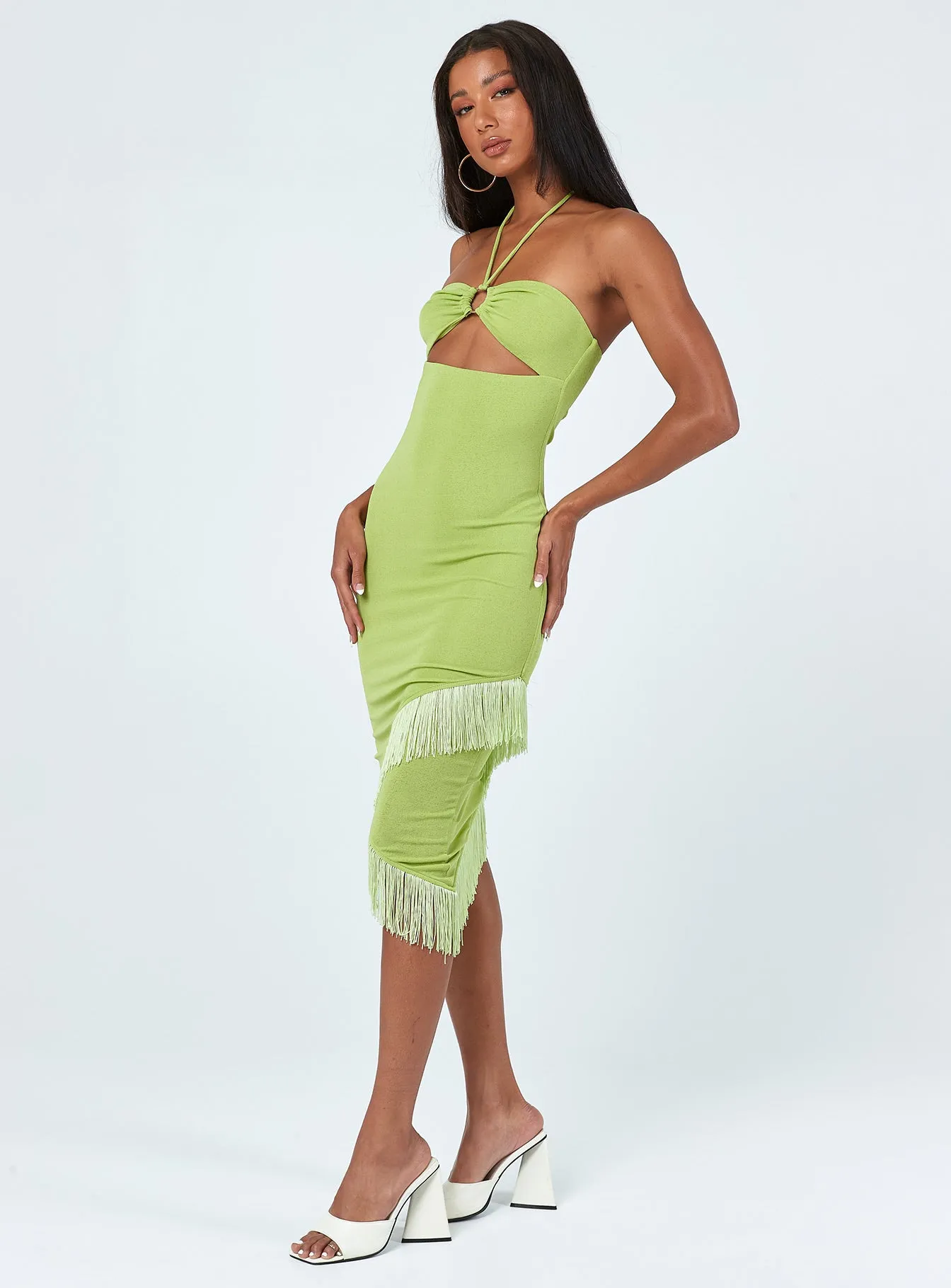 Tropicana Midi Dress Green