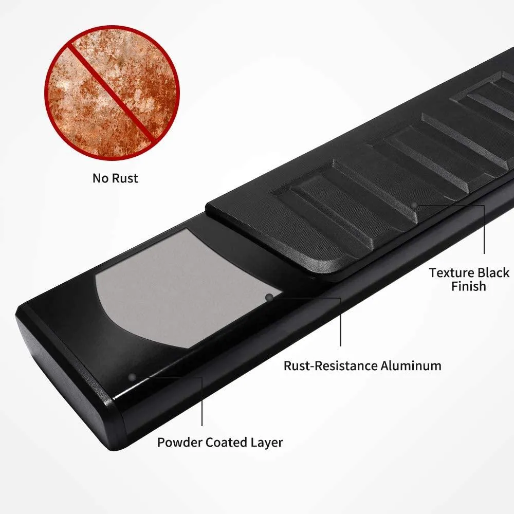 YITAMOTOR® Running Boards for 19-24 Silverado/Sierra 1500 Crew Cab 6" Nerf Bars Side Steps